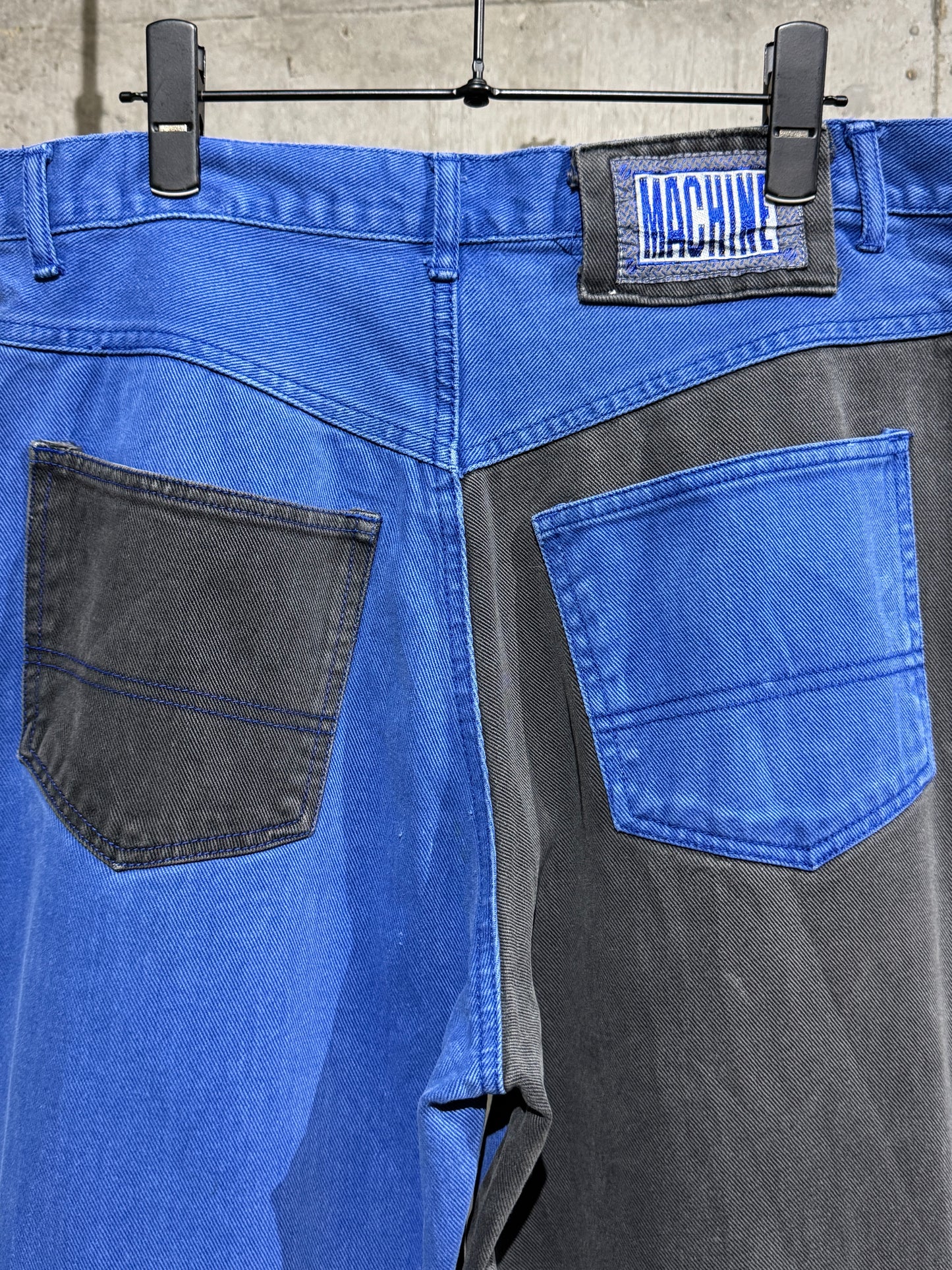 90's Machine Bi-color Denim Pants