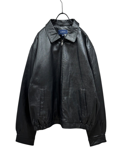 Old Croft & Barrow Leather  Zip Up Jacket