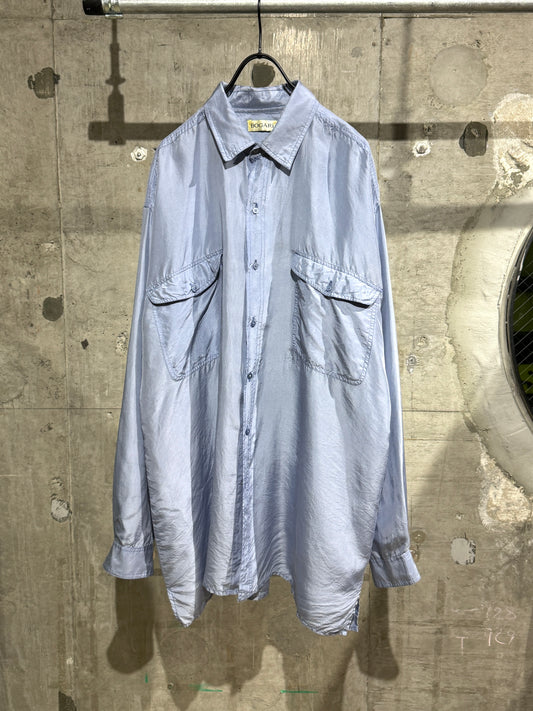 Old Sky Blue L/S Silk Shirt
