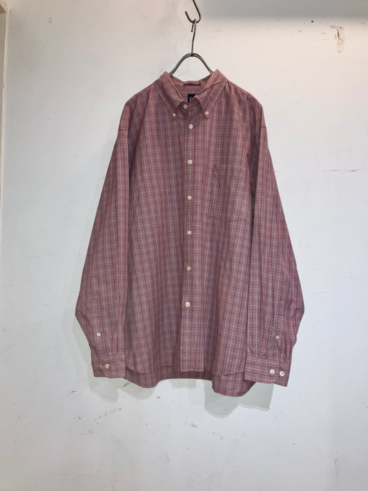 "GAP" 00s Design Check Shirt