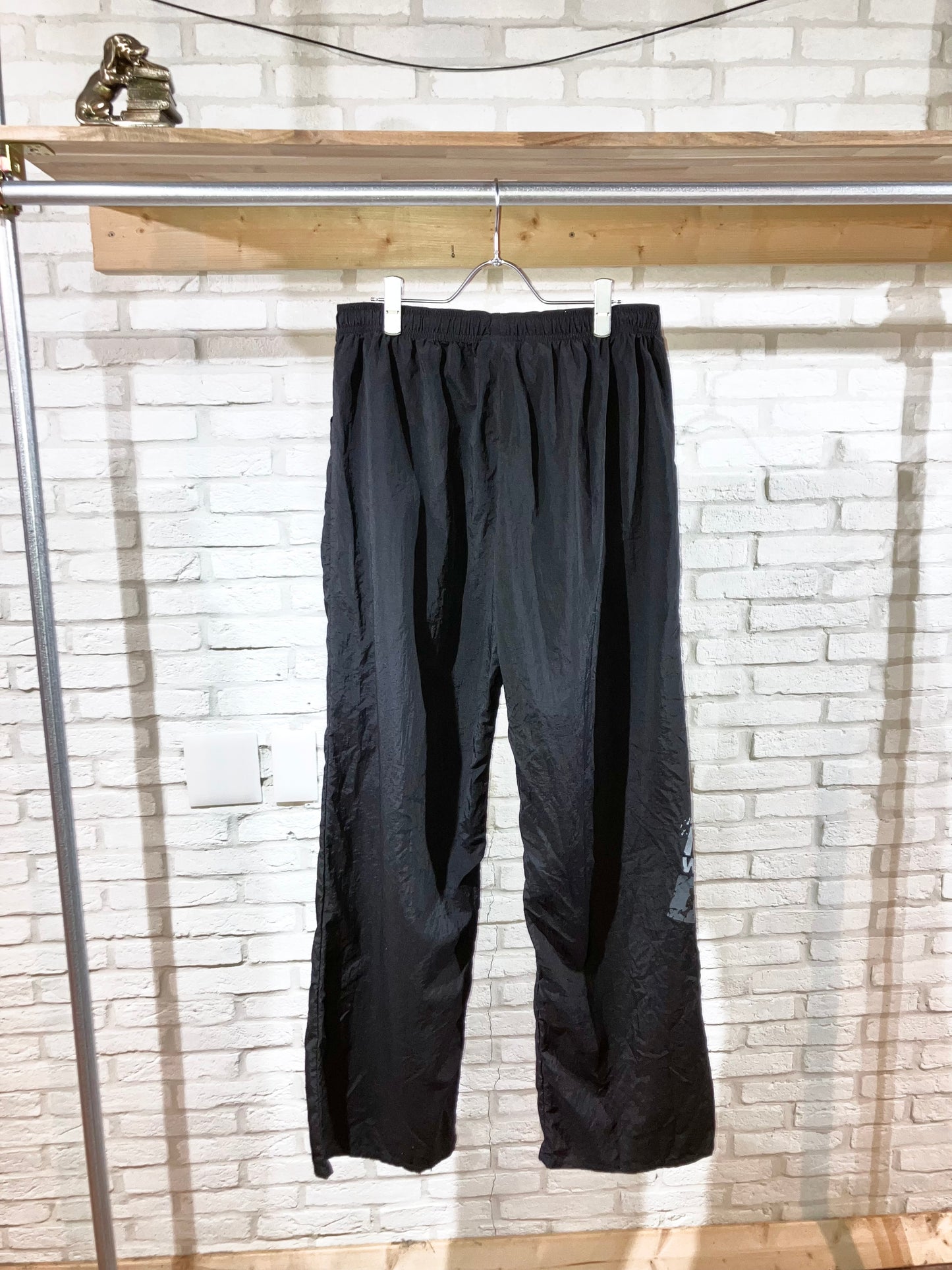 Old Printed Nylon Wide Pants