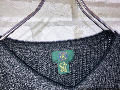 Old Vneck Cotton Knit