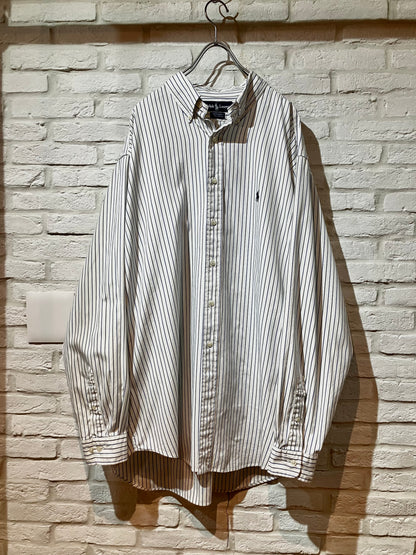 "Ralph Lauren" Old Oversized Stripe Shirt