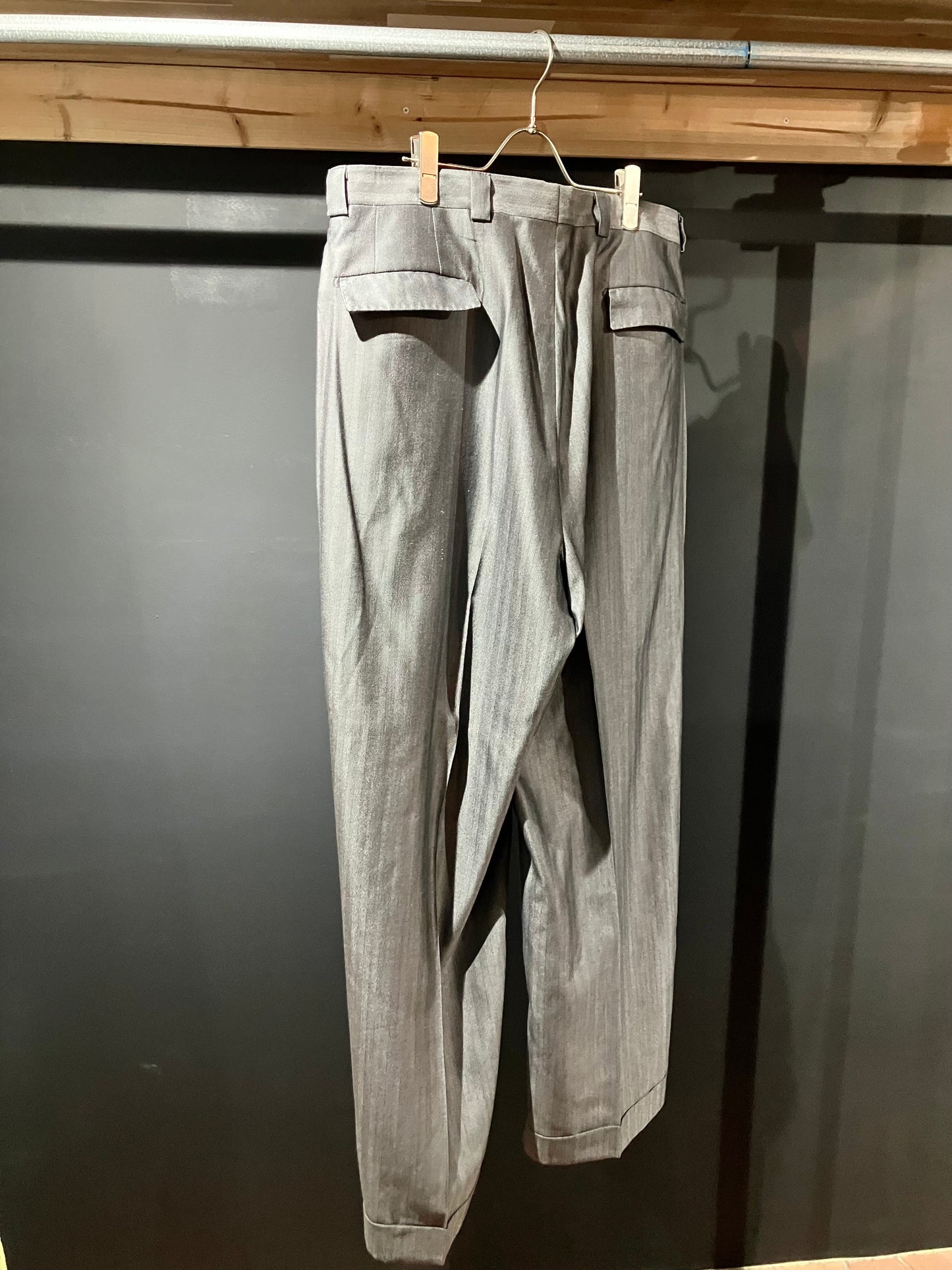 Old Silk&Wool Wide Slacks