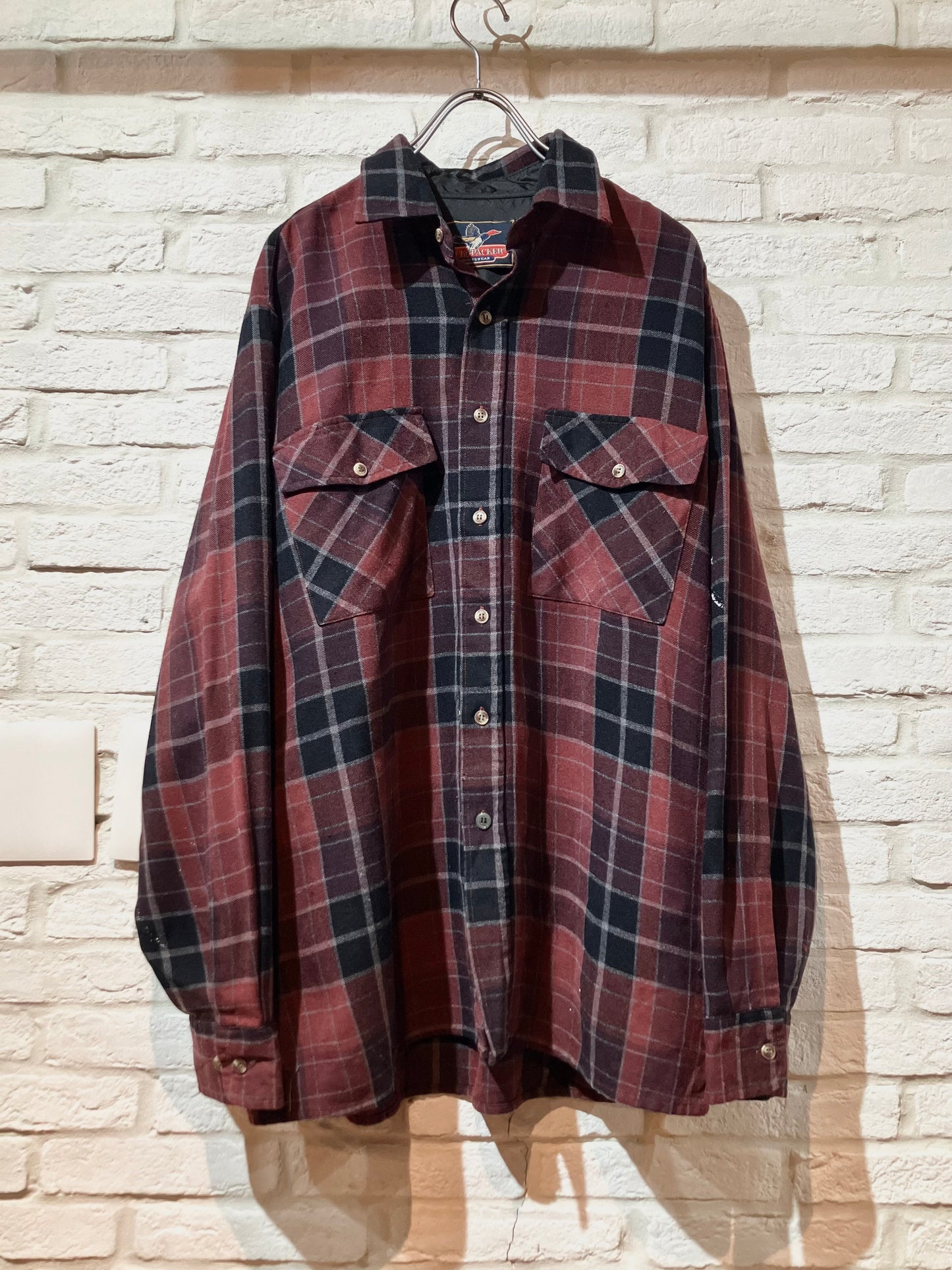 Old Acrylic Check Shirt
