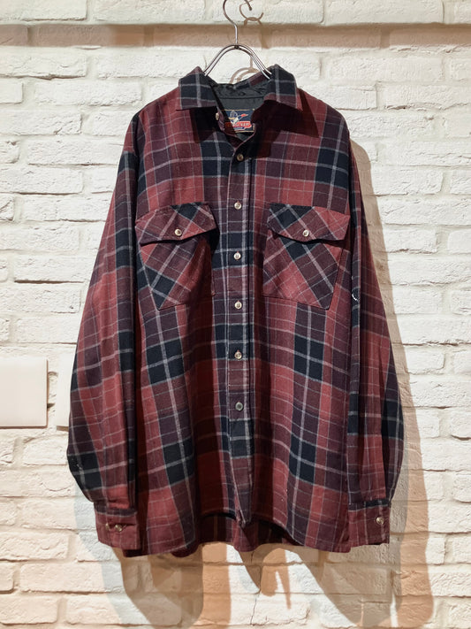 Old Acrylic Check Shirt
