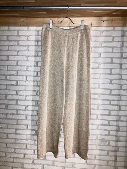 Old Gold Knit Wide Pants