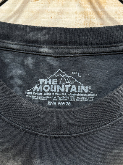 The Mountain Tie-Dye Dog Face Tee (Australian Shepherd)