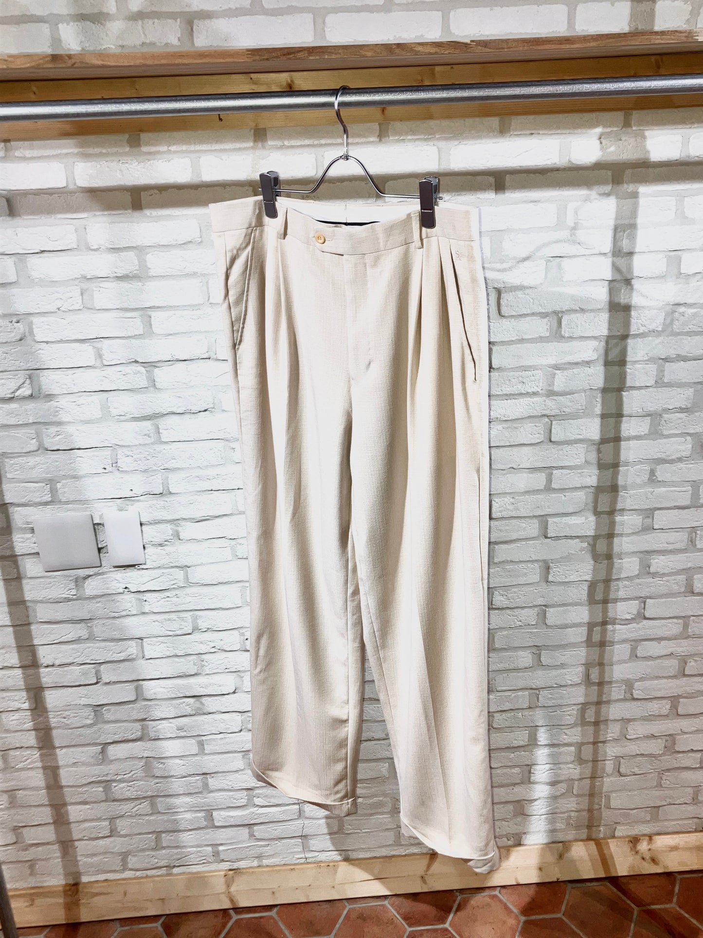 "STACY ADAMS" Old Wide Color Slacks