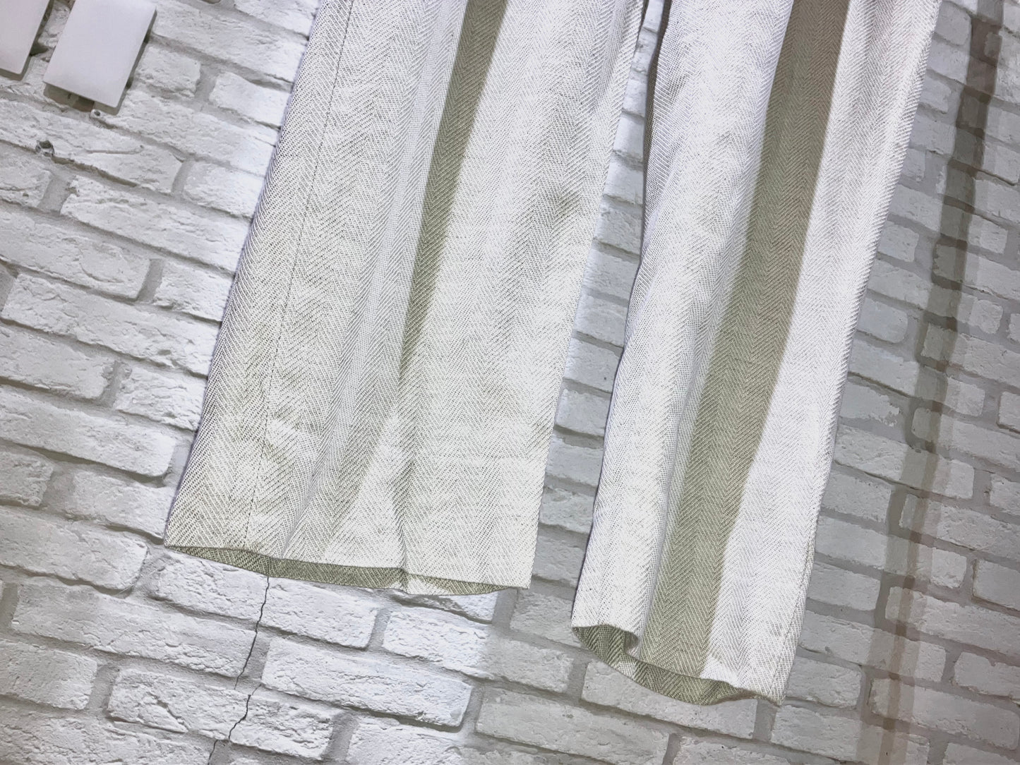"BANANA REPUBLIC" 10〜20s Cotton&Linen Wide Slacks