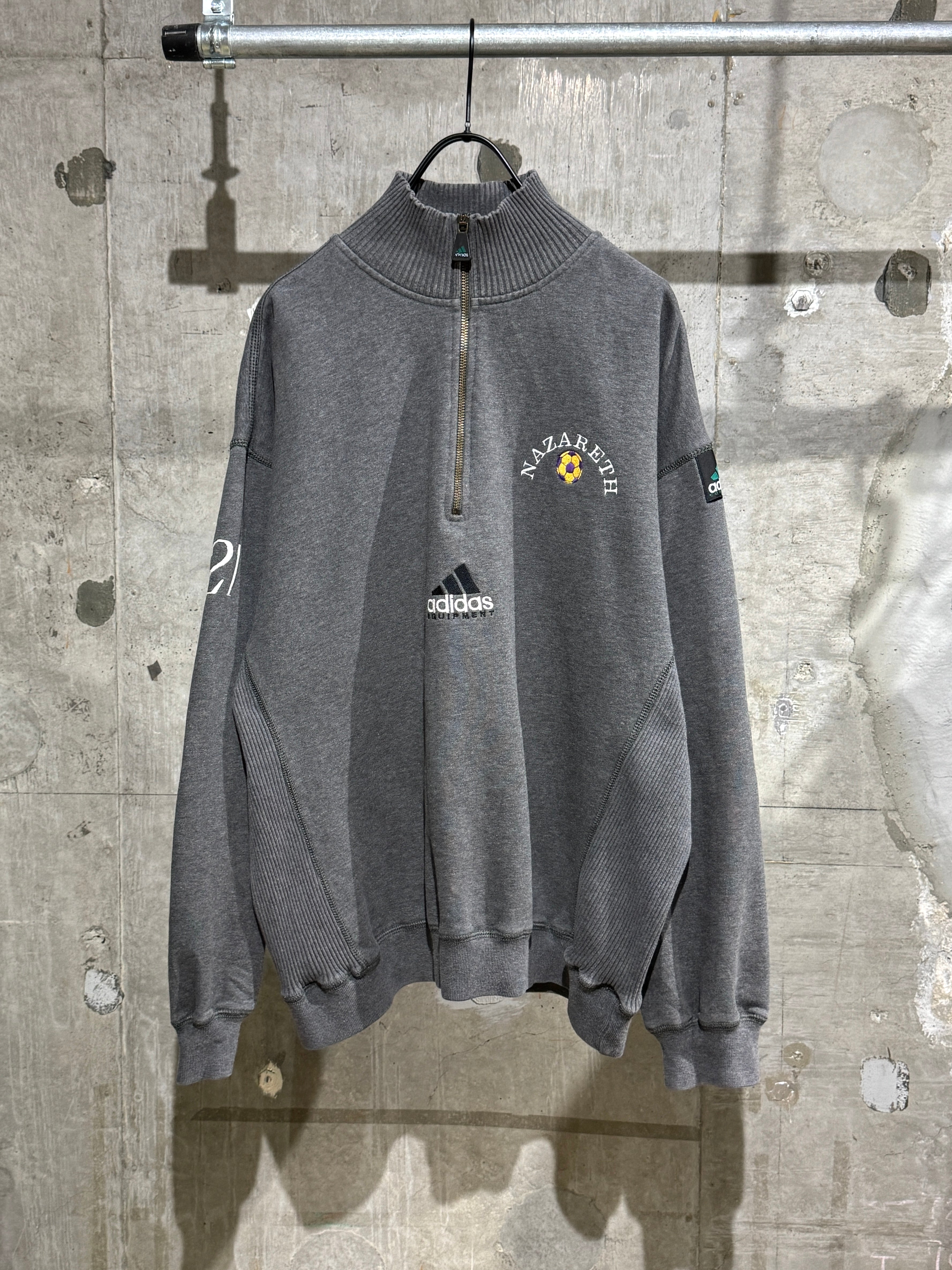 Vintage　adidas /アディダス/ ハーフジップ/トレーナー/L Vintage adidas /アディダス/ ハーフジップ/トレーナー/L