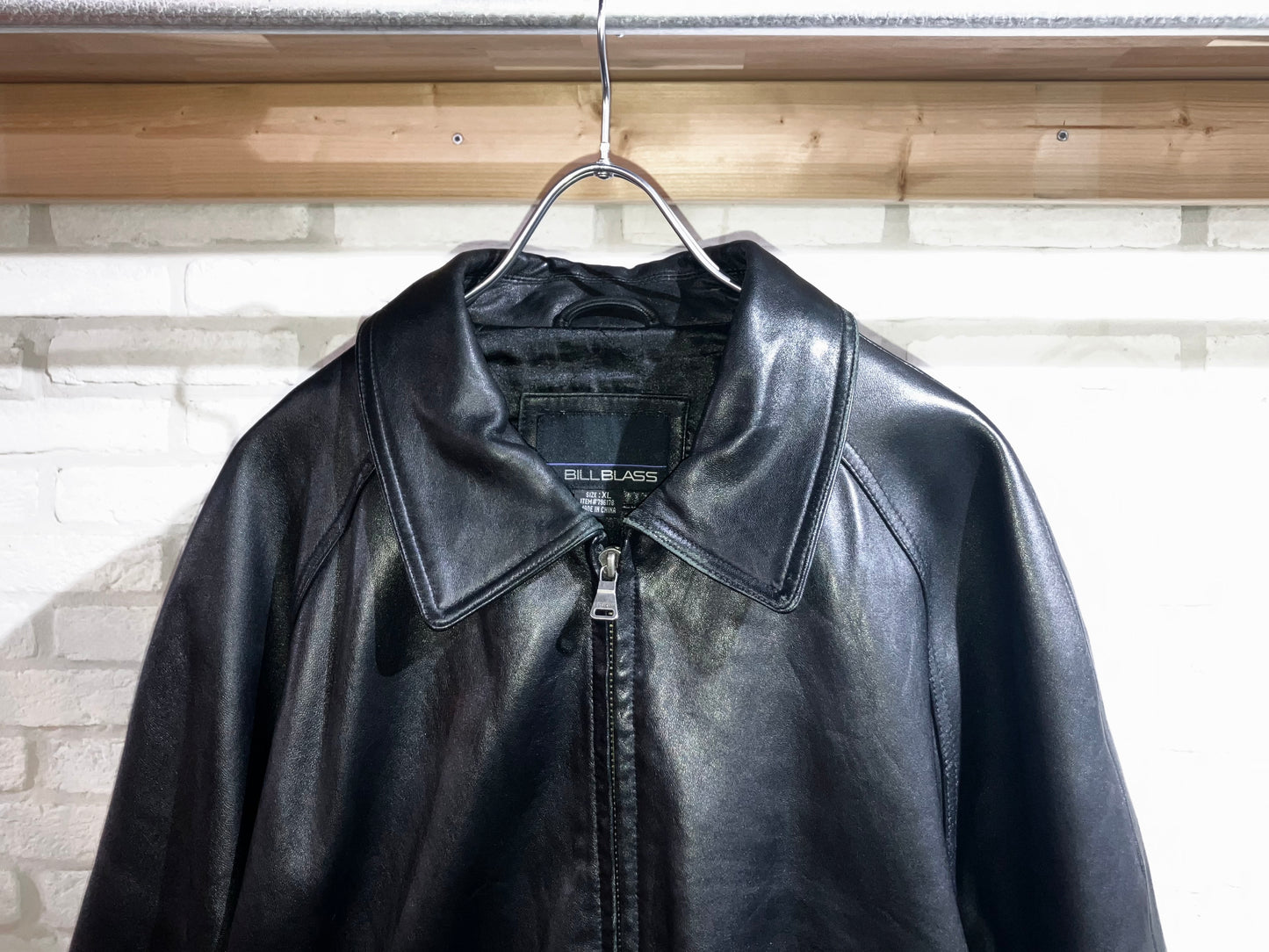 "BILL BLASS" 00s Design Leather JKT