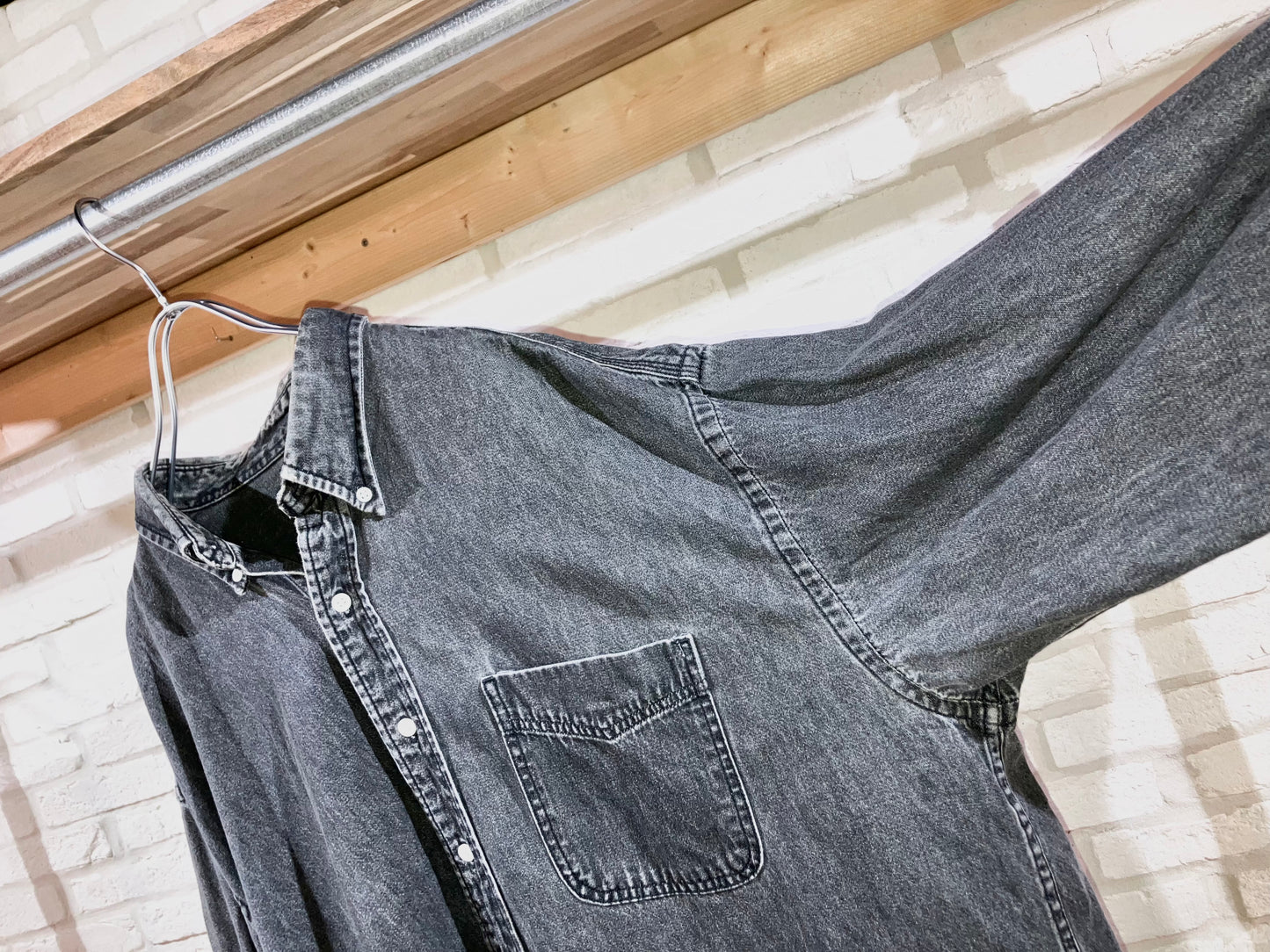 "ST JOHN'S BAY" Old Oversized Denim Shirt