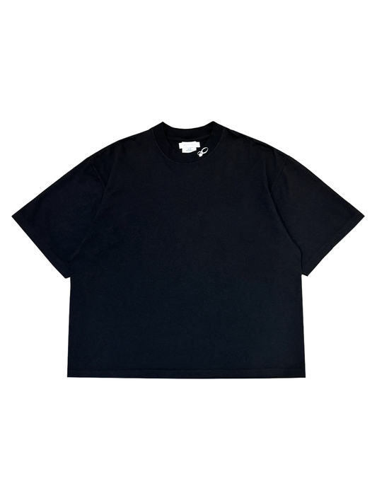 NECK POINT TEE (BLACK)