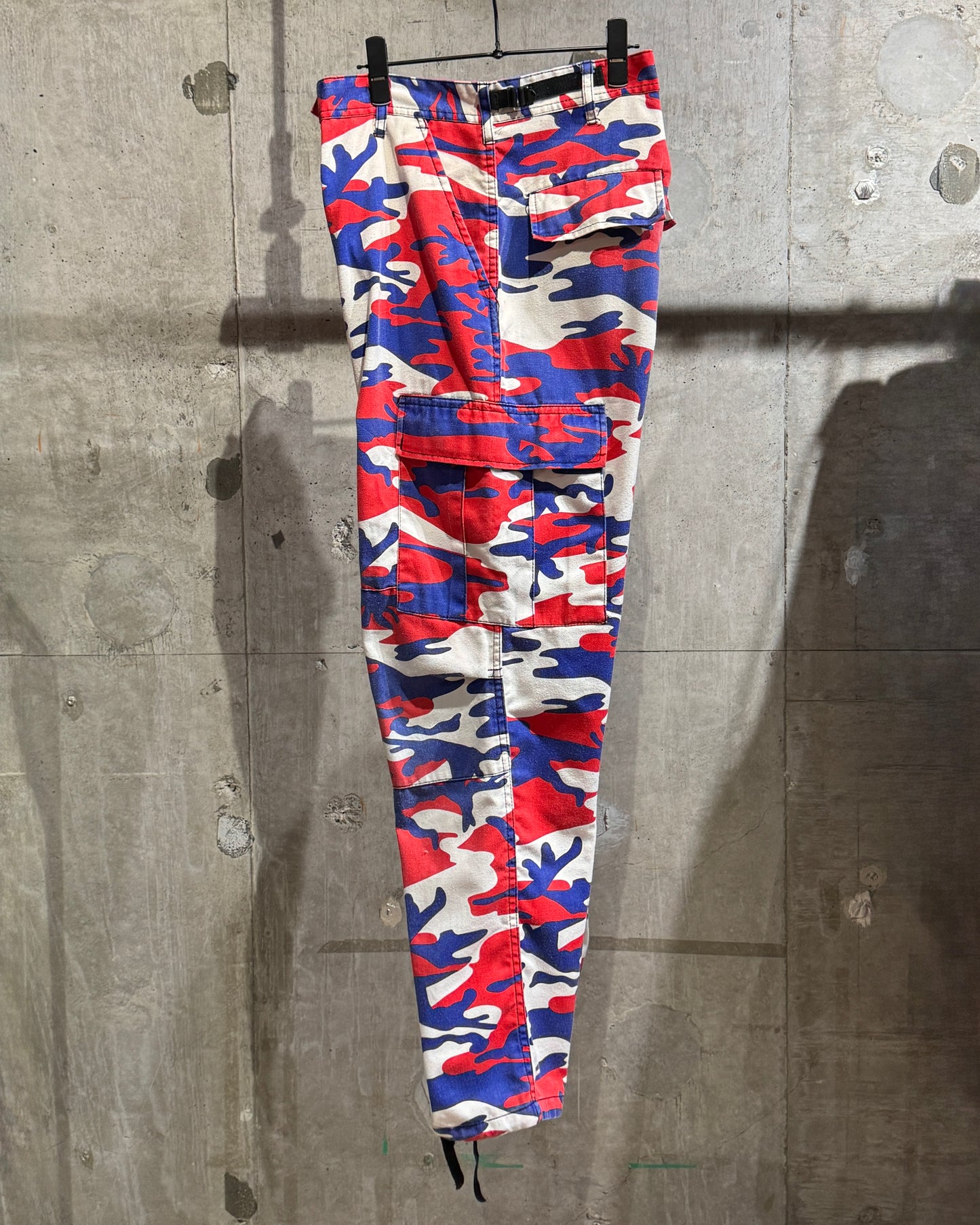 Vintage Tricolor Camo Cargo Pants