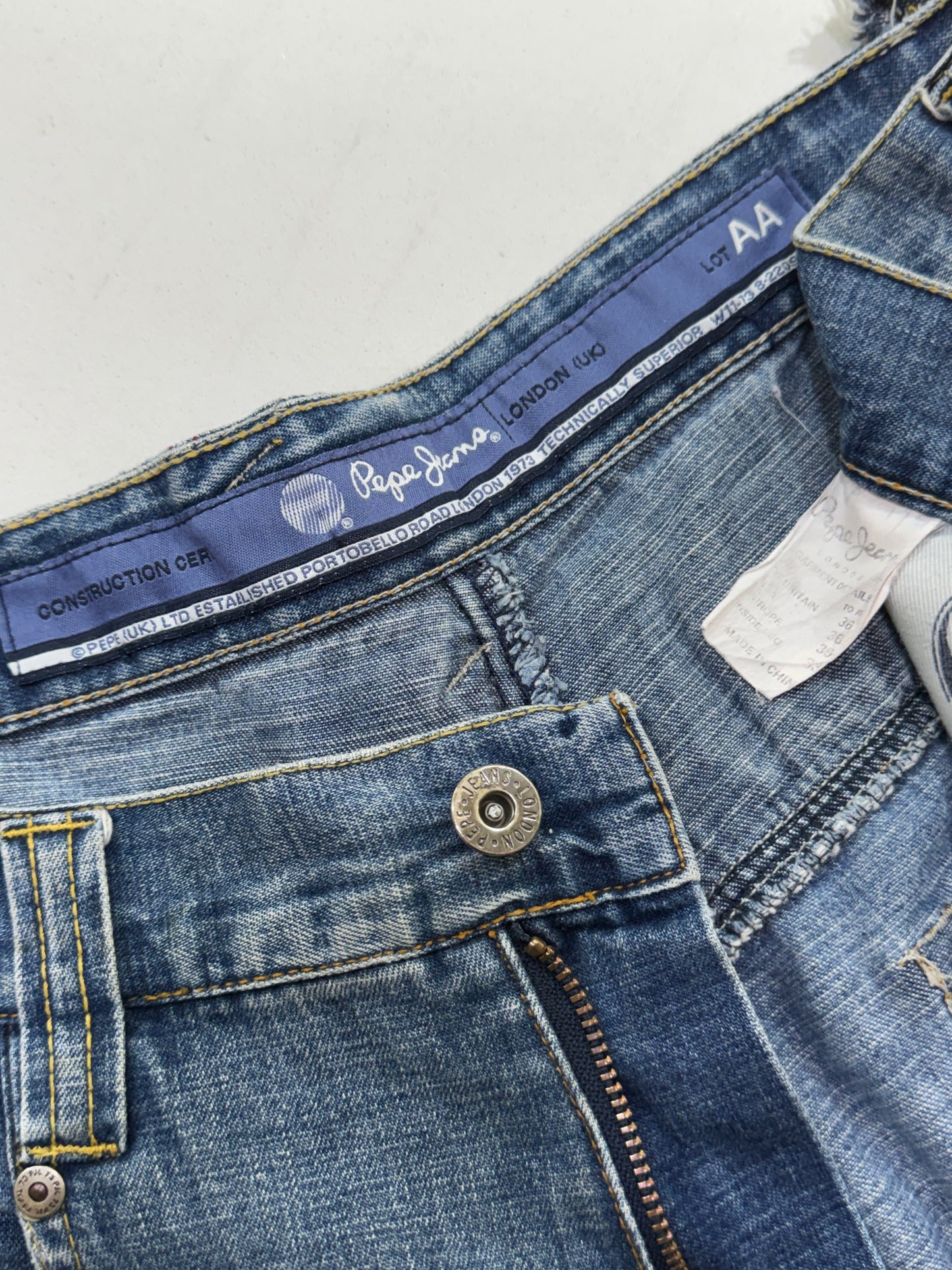 Pepe Jeans Patch Design Denim Pants