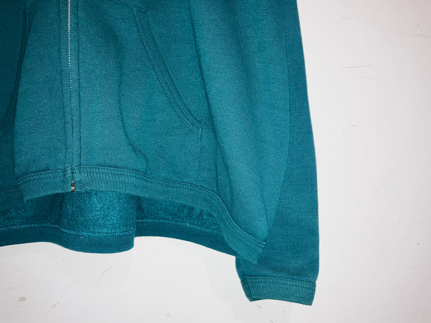 "Lee" Old Wide&Short Zip Up Hoodie