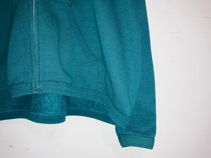 "Lee" Old Wide&Short Zip Up Hoodie