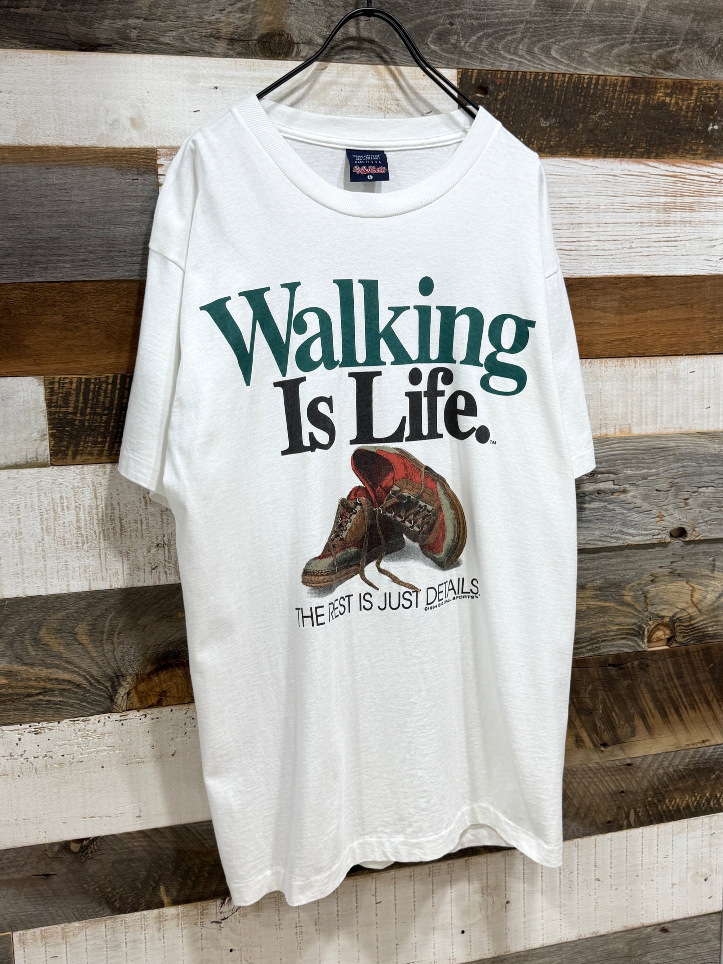 90s Big Ball Sports Walking Is Life. Tee
