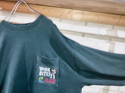"BIG DOGS" Old Pocket LS Tee