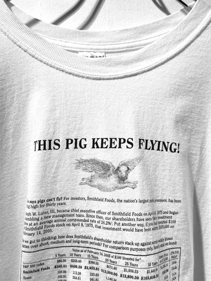 Flying Pig print Tee