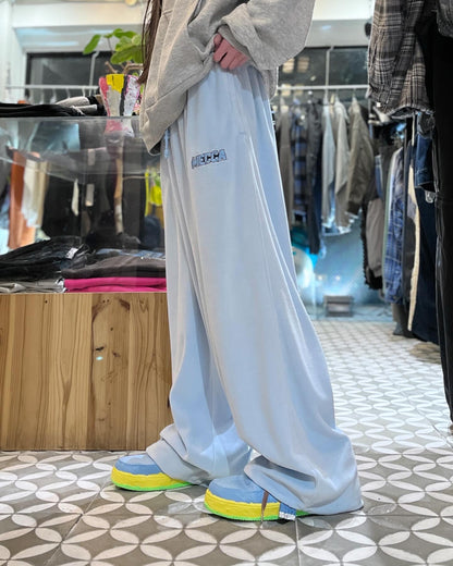 MECCA Ice Blue velours pants