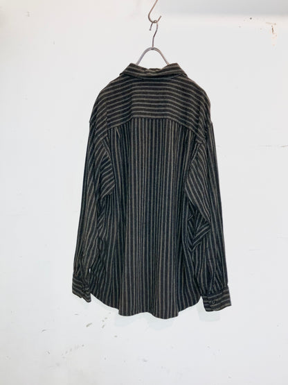 "claiborne" Old Stripe Rayon Shirt