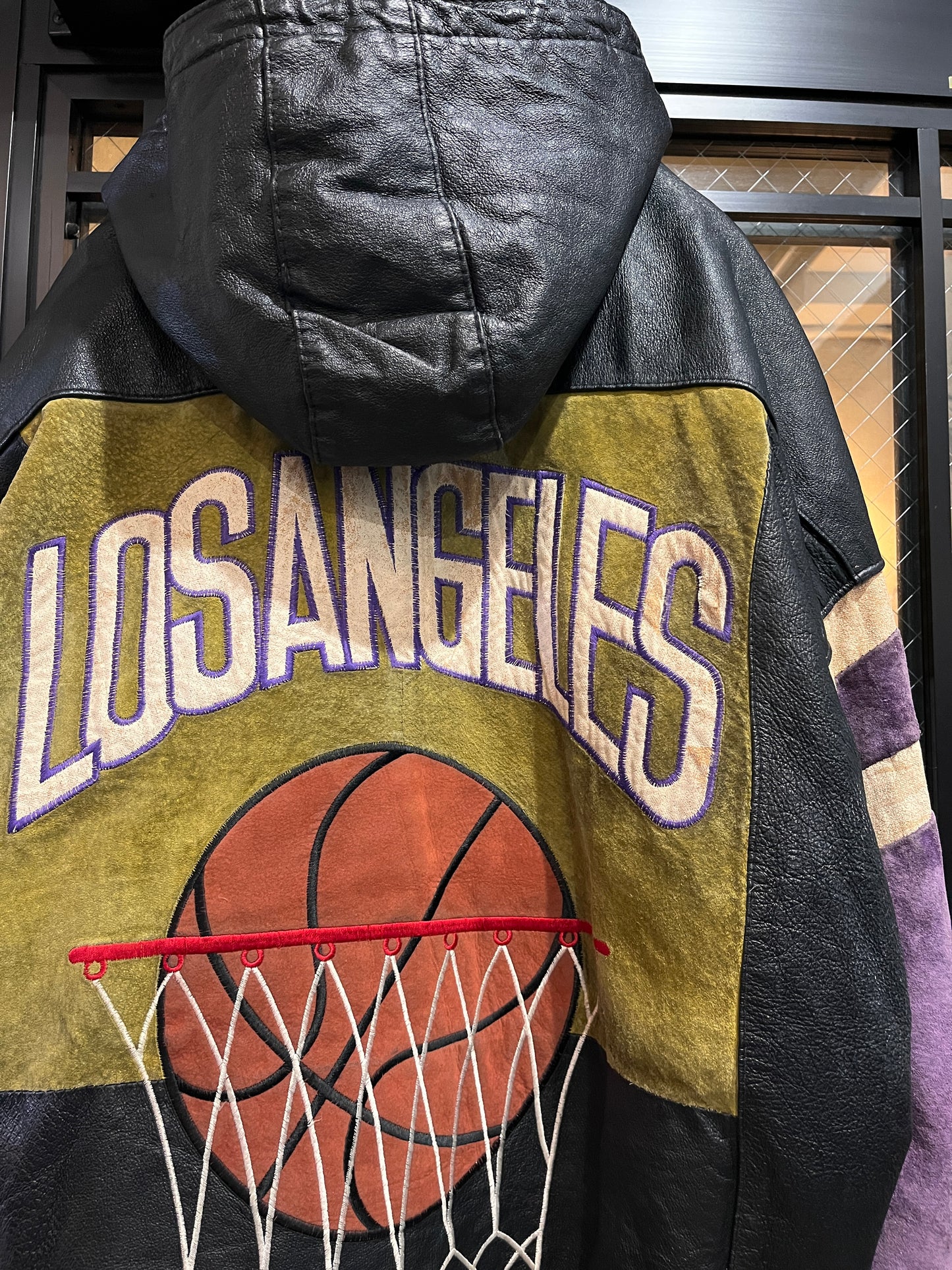 Old leather team jacket