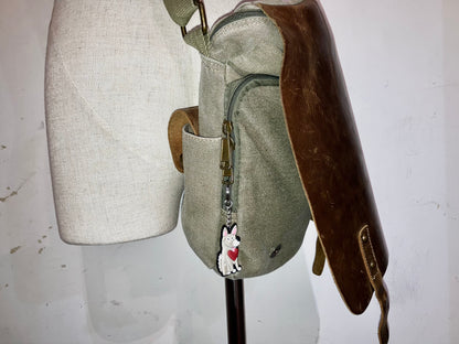 Old Leather&Canvas Bag