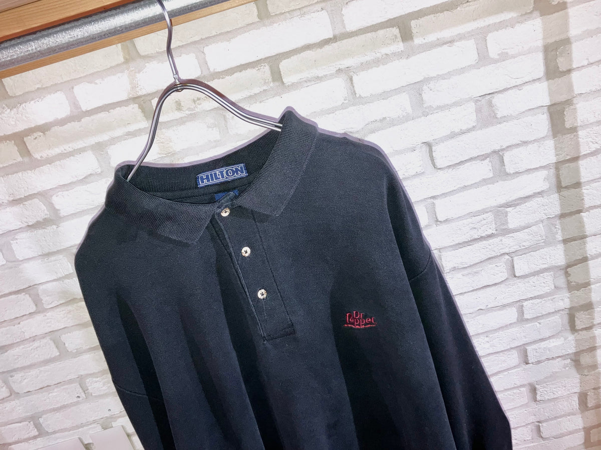 "Dr.Pepper" Old Embroidery Polo Shirt