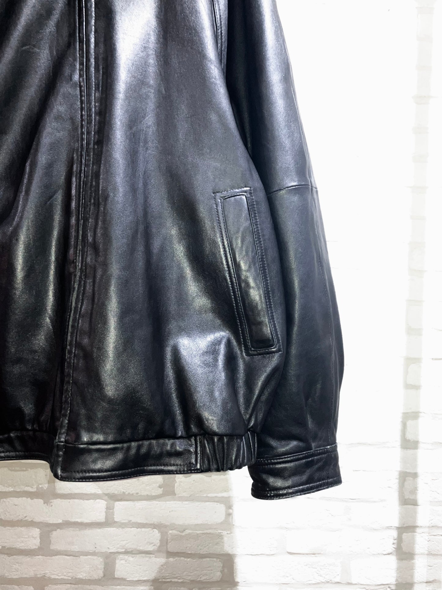 "BILL BLASS" 00s Design Leather JKT