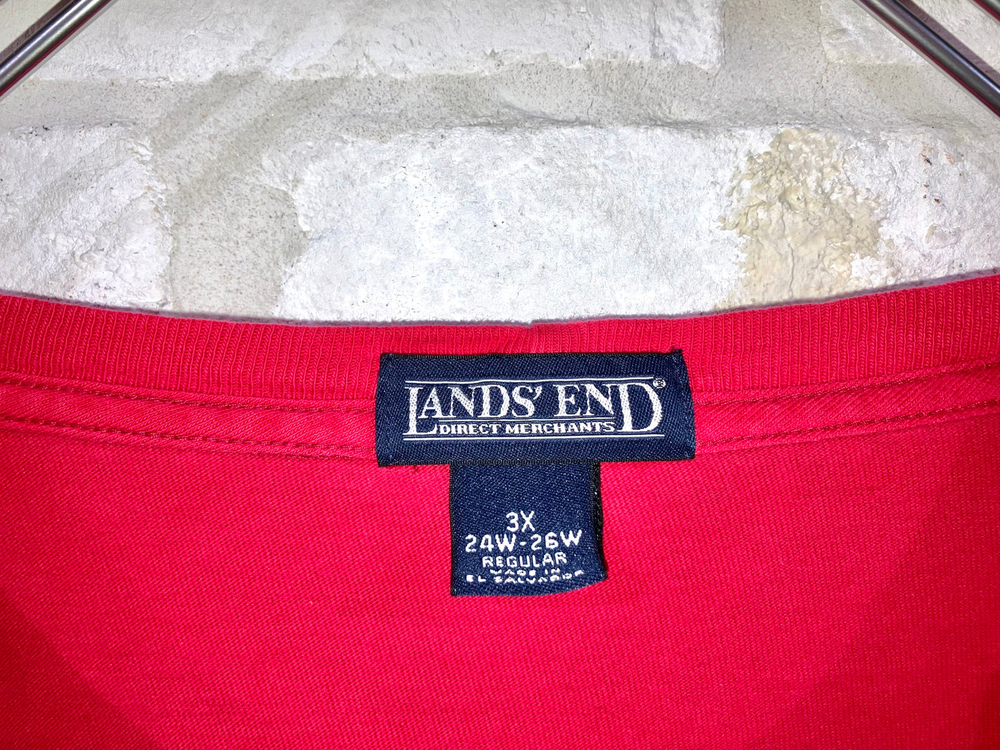 "LANDS'END" Old Oversized LS Tee