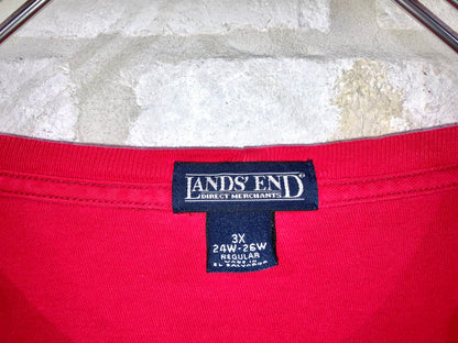 "LANDS'END" Old Oversized LS Tee