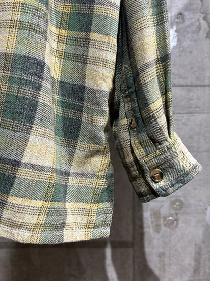 00s Vintage Zip-up Plaid Shirt