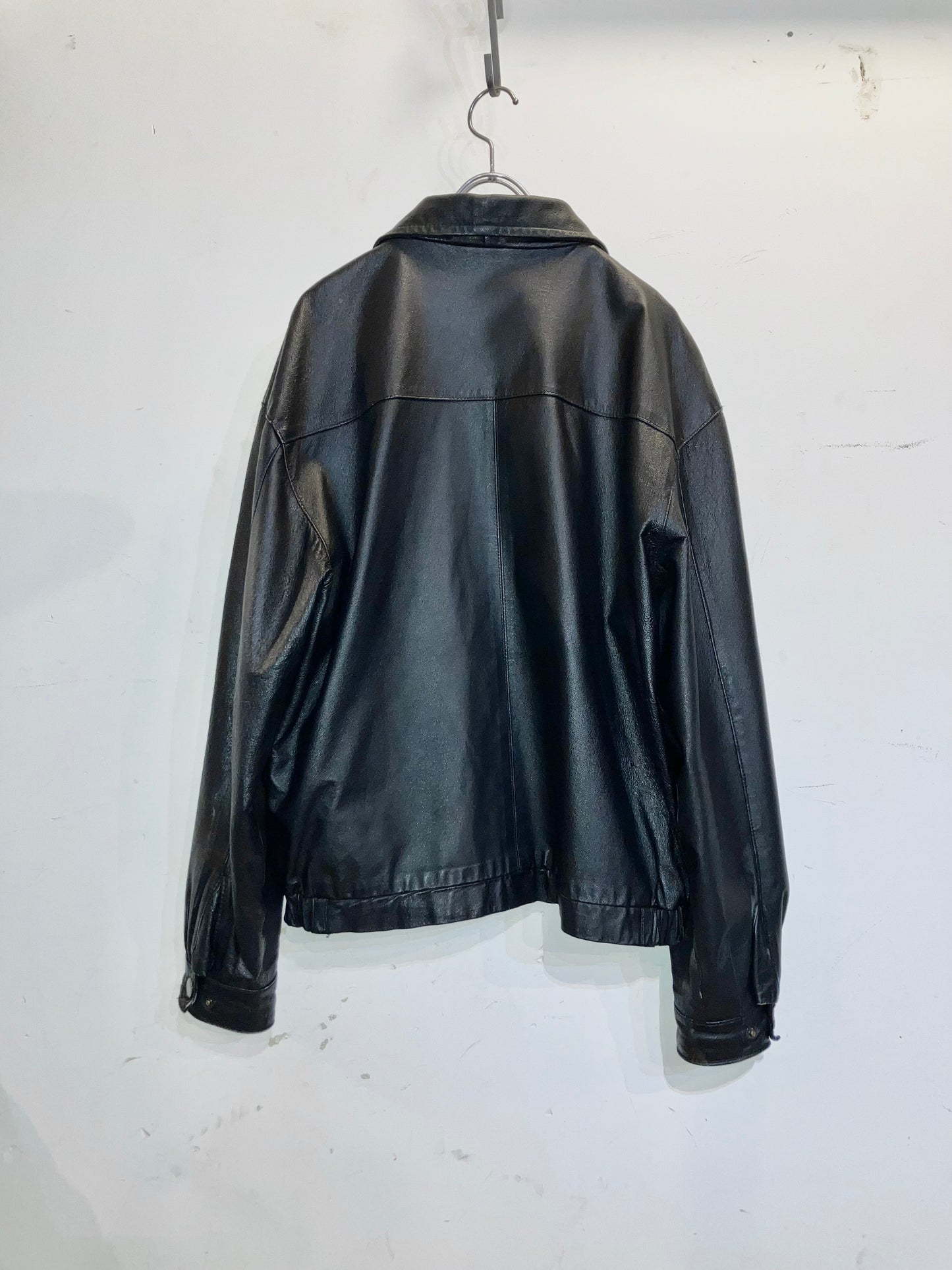 "PERRY ELLIS" Old Design Leather JKT