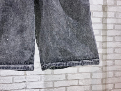 Old Denim Painter Wide Shorts
