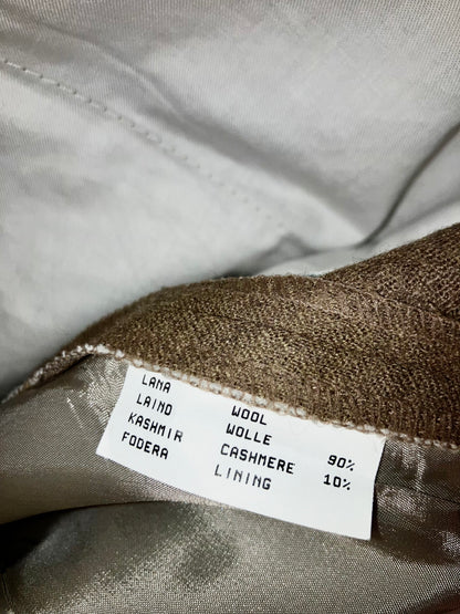 "Zanella" Vintage Cashmere Mix Wide Slacks "Special Fabric!!!"
