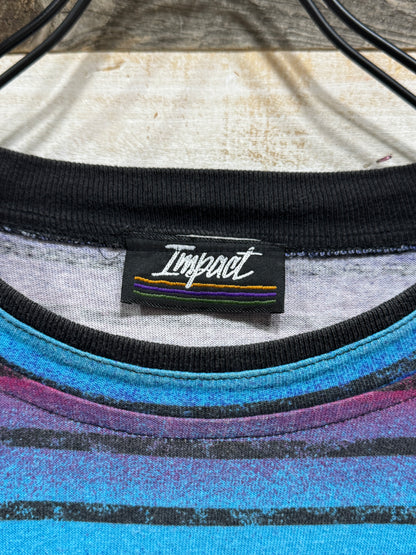 90s Gradation Striped Tee