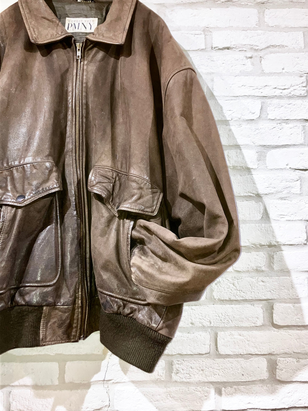 Old Oversized A-2 Style Leather JKT