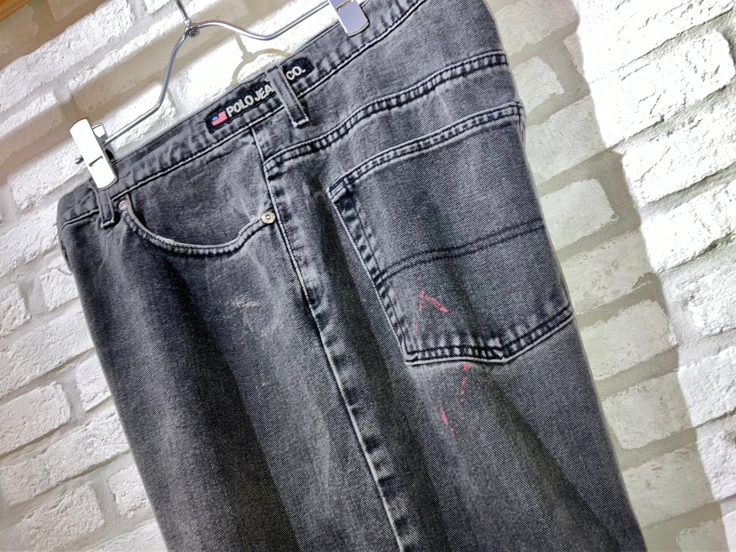 "POLO JEANS CO" Old Wide Denim Pants