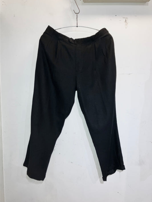 "PERRY ELLIS" Old Linen&Rayon Super Wide Slacks