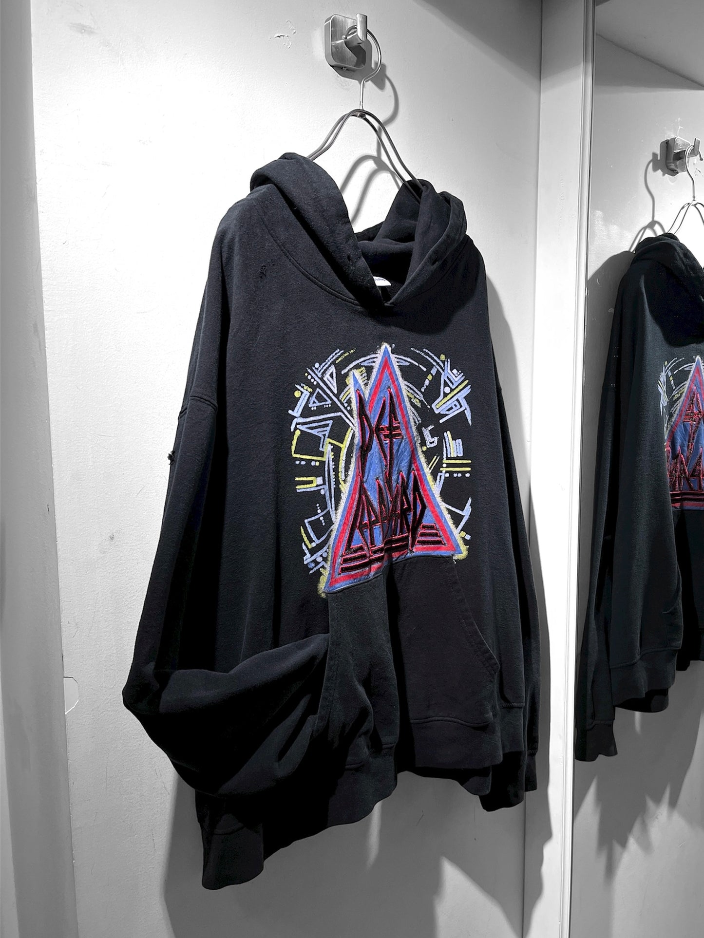 Def Leppard embroidery big silhouette hoodie