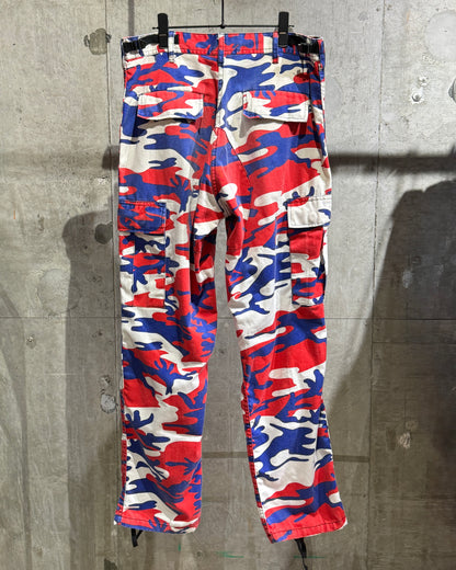 Vintage Tricolor Camo Cargo Pants