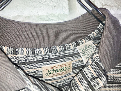 "ST JOHN'S BAY" 00s Border Polo Shirt
