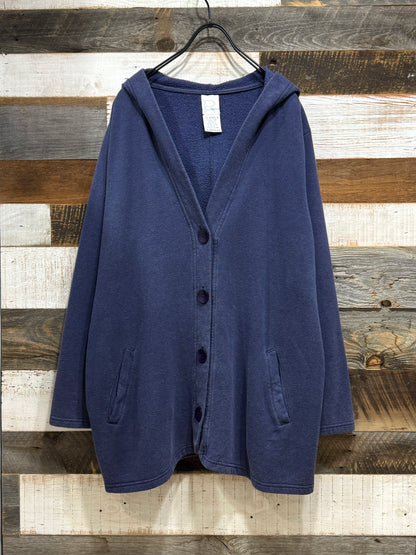 Old Hooded Sweat Cardigan