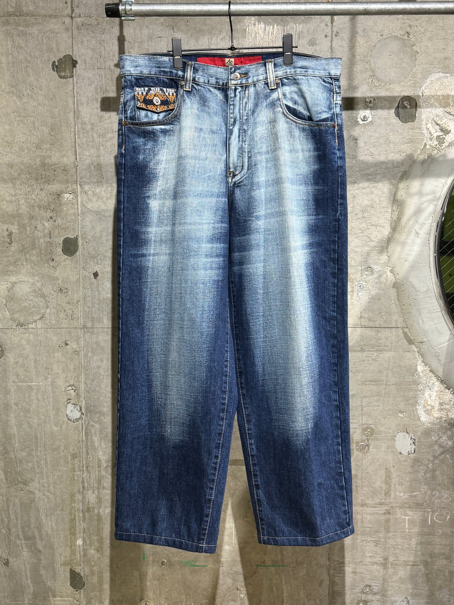 00's Members Property Design Wide Denim Pants