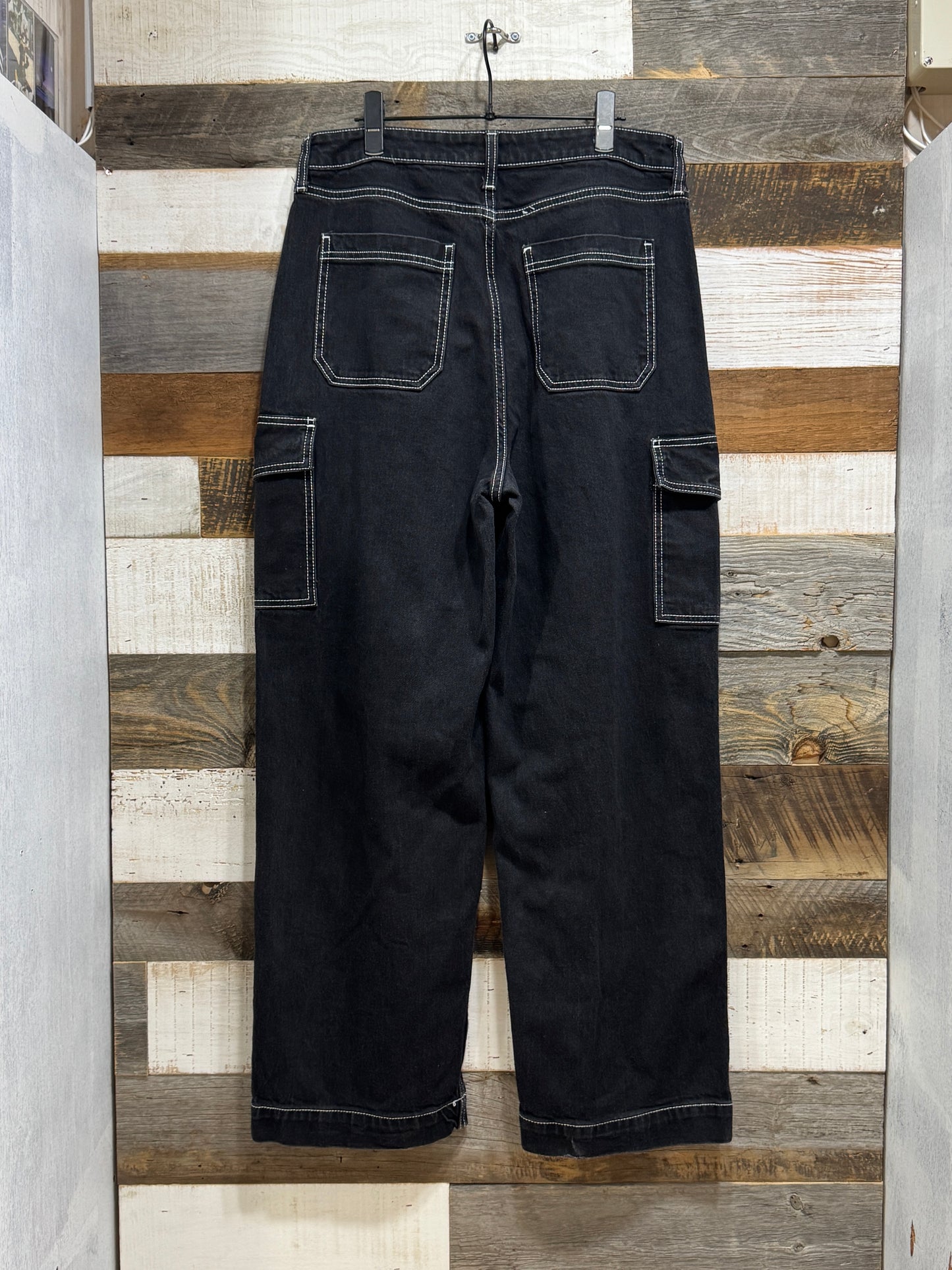 10s Wide Denim Cargo Pants
