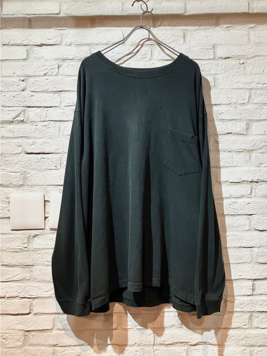 "ST JOHN'S BAY" Old Oversized Pocket LS Tee