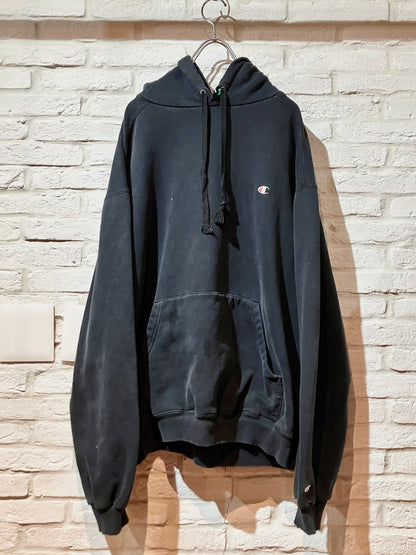 "Champion" 00s "BORO" Design Hoodie