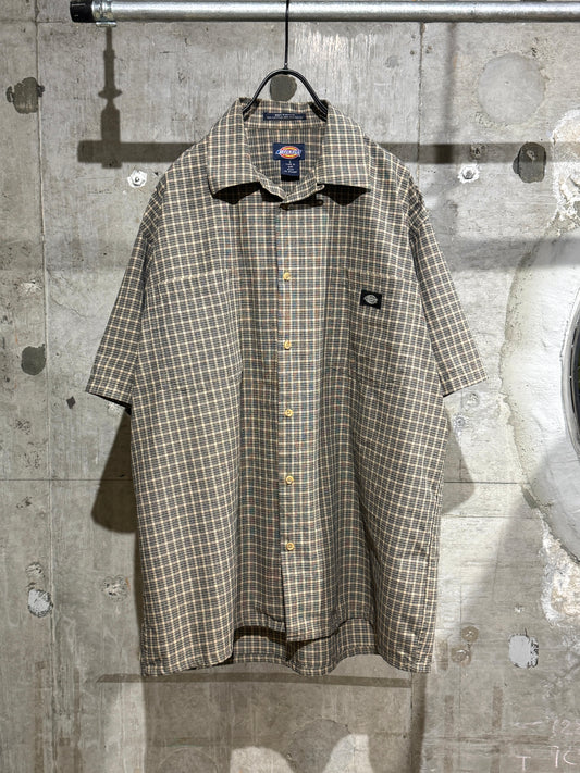 Old Dickies Plaid Open Collar Shirt